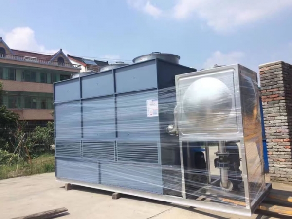 80T闭式冷却塔清远工地现场